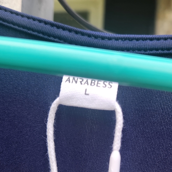 ANRABESS Womens Maxi Dress BLUE Summer Beach Dress Short Sleeve Dressy LARGE - Picture 8 of 11